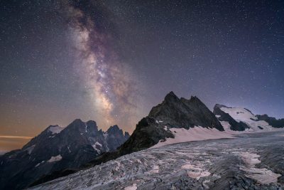 Voie lactée et Glacier Blanc